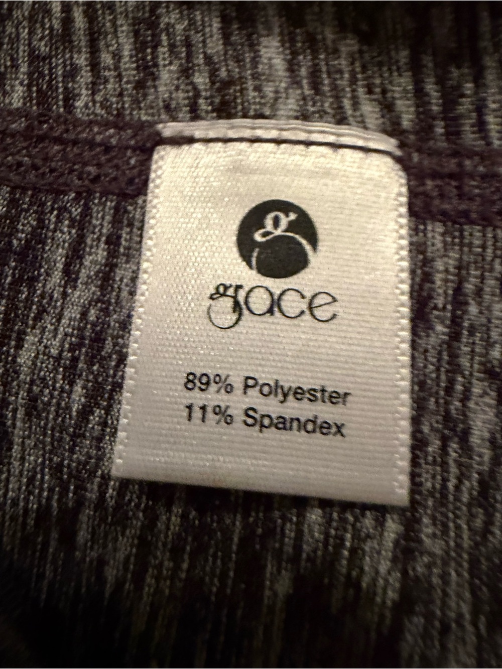 Women's Grey Long-Sleeve V-Neck Performance Top - Picture 5 of 12
